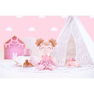 Plush Strawberry Doll, Rag Doll, Baby Doll, Baby Girl Gift
